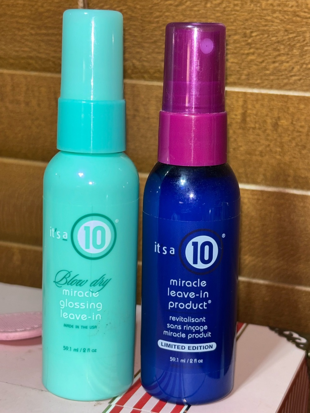 It's a 10 Miracle Blow Dry Leave-In & Glossing Leave-In Treatment